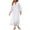 White, variant on Casual Kaftan Dresses for Women Plus Size Cotton Linen Button Down Dresses Baggy Long Sleeve Casual Dresses Black, 2XL