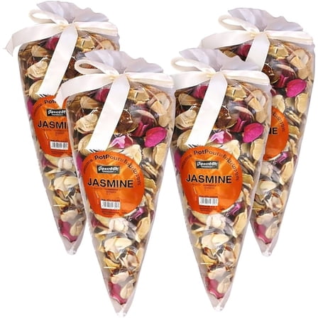 Jasmine Potpourri 4-Pack Dried Botanicals Bowl & Vase Filler Home Fragrance