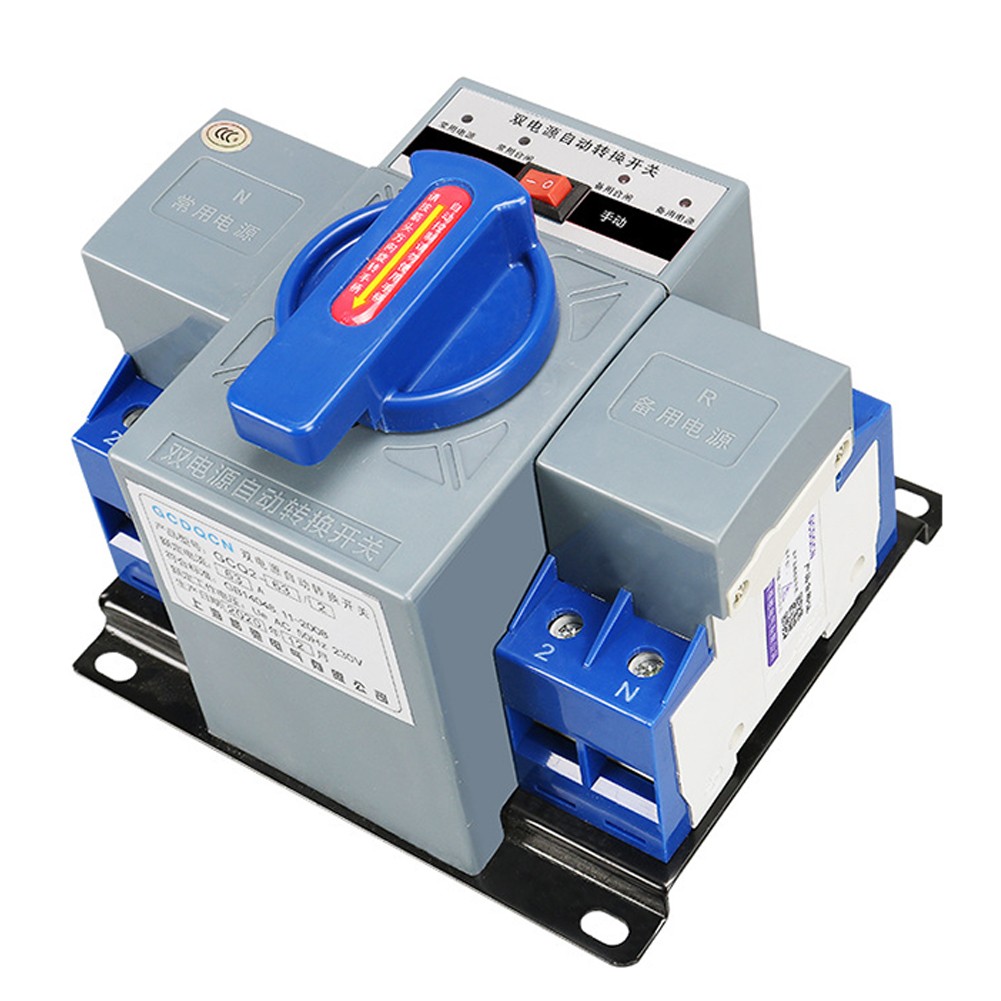 63A 2P Ats Dual Power Automatic Transfer Switch Generator Changeover Switch
