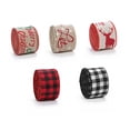 thumbnail image 3 of Coxeer Christmas Ribbon Burlap Vintage Festival Plaid DIY Wrapping Ribbon Craft Ribbon, 3 of 8