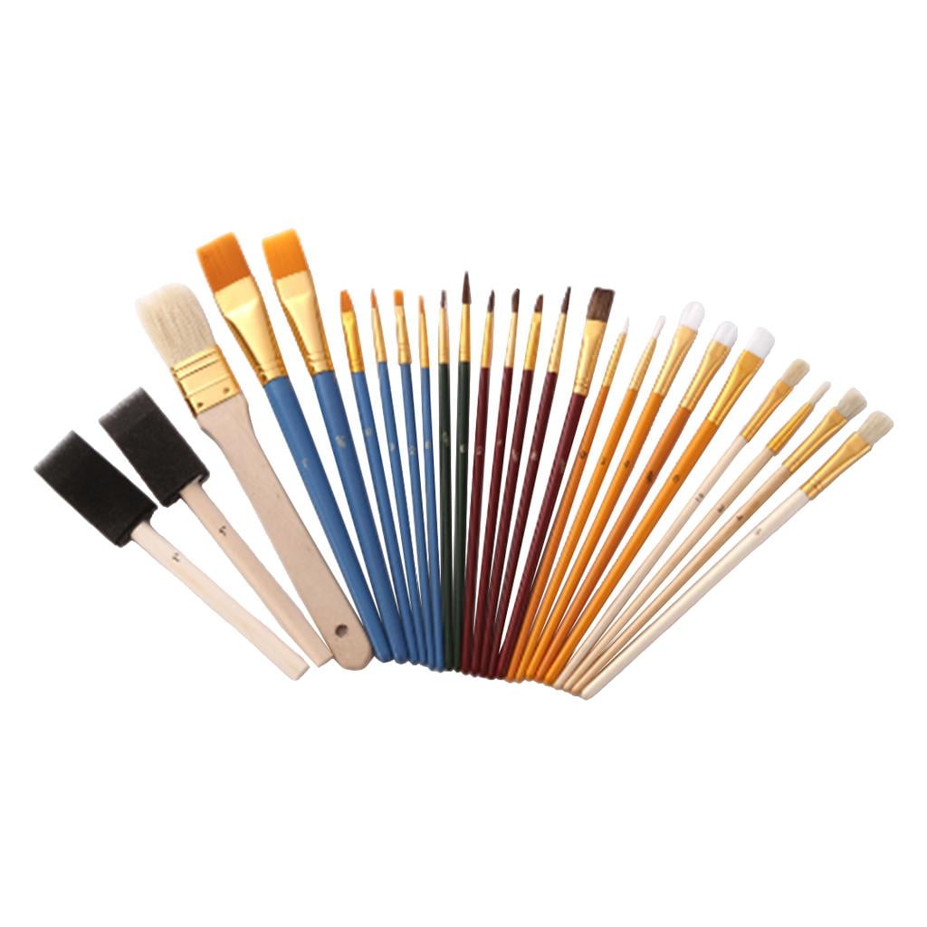 25Pcs Artists Paint Brushes Dabbers Brush DIY Art Painting Supplies