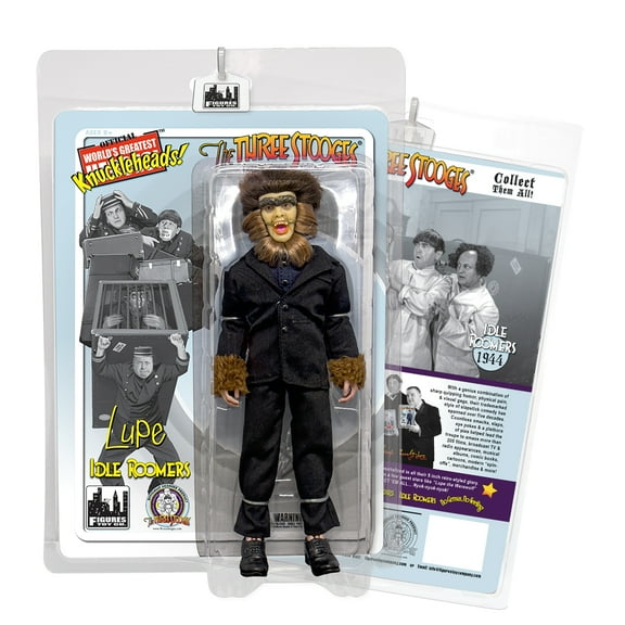 The Three Stooges 8 Inch Action Figures Series: Idle Roomers Lupe The Wolf Man