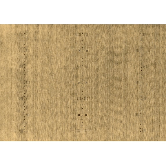 Ahgly Company Indoor Rectangle Abstract Brown Contemporary Area Rugs, 6' x 9'