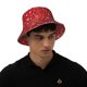 thumbnail image 4 of Balery Red Paisley Floral Sombreros para el sol para hombre y mujer, sombrero de pescador con UPF 50+, 4 of 6