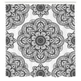 thumbnail image 3 of Ambesonne Black Shower Curtain, Ornate Mandala Patterns, 69"Wx84"L, Black, 3 of 5