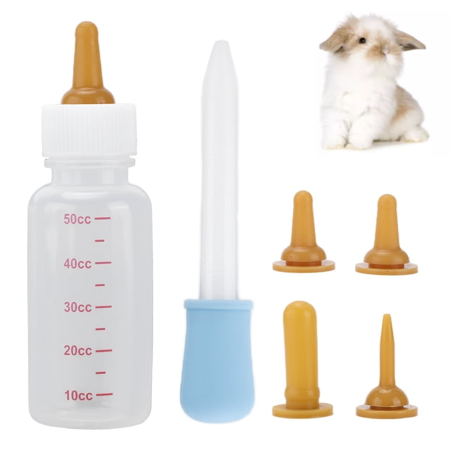 Newborn Animals , Safe And Clear Scale Line Pet Nurser Bottle Long Nipple For Puppy For Squirrel For Feeding For Kittens