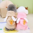 thumbnail image 2 of Ropa para perros Otoño e invierno Ropa para mascotas Ropa para mascotas Invierno Zanahoria gruesa Vellón de cuatro patas, 2 of 5