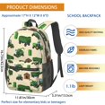 thumbnail image 3 of Tractor and Sheds Cream Pattern 17" School Backpacks for Teens,Waterproof Oxford Fabric,S-Shape Padded Straps for School,Travel,Hiking,Camping, 3 of 6