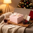 thumbnail image 6 of Small Gift Box with Bow, Party Favor Box for Small Presents, Holiday, Birthday and Wedding Gift Packaging, Paper Dessert Container, 6 of 6