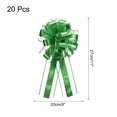 thumbnail image 2 of Uxcell 20pcs 11" Extra Large Pull Bow Metallic Gift Wrapping Bows Ribbon Green for Wedding Baskets Presents, 2 of 6