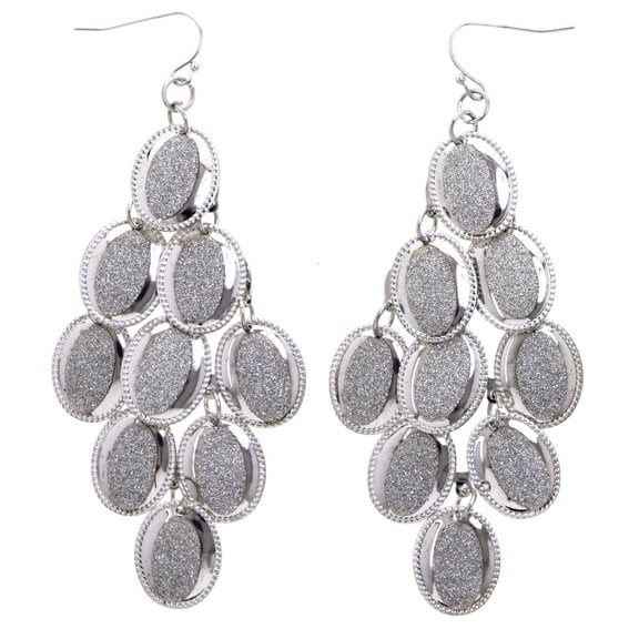 Mi Amore Chandelier-Earrings Silver-Tone
