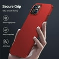 thumbnail image 4 of Slim Case For iPhone 15 Plus,Ultra Thin Lightweight Matte Hard PC Anti-Scratch Anti-Fingerprint Back Protective Phone Case Support Wireless Charging For Apple iPhone 15 Plus 6.7" 2023,Red, 4 of 7