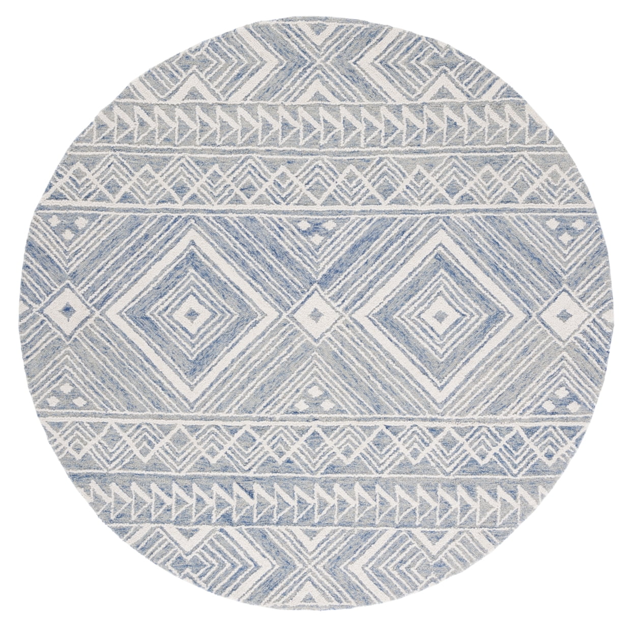 SAFAVIEH Metro Padraic Medallion Area Rug, Blue/Ivory, 4' x 6'