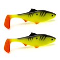 thumbnail image 1 of Paquete de 2 Señuelos de Pesca de Plástico Blando, Cebos de Natación con de con Ojos 3D, Cebo con de Que Se Hunde Estilo B, 1 of 7