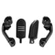 thumbnail image 5 of Kenally 1 par de reposapiés para motocicleta, abrazadera de montaje de Pedal largo, estriberas plateadas Vehículos, repuestos y accesorios Mis Negro Kenally VI002325-01, 5 of 6