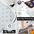 thumbnail image 4 of Happy Halloween Bathroom Set with Shower Curtain sets and Rugs Accessories, Cute Ghost Fall Shower Curtain, Pumpkin Treat or Trick Creepy Bathroom Decor 4 Pcs, 4 of 8