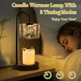 thumbnail image 2 of Candle Warmer Lamp with Timer, Farmhouse Birds Hummingbirds Branch Country Tree Non-slip Wireless Remote Control Wax Melts Warmer with 4 Bulbs for Home Office Dorm, Birthday Gifts for Women, 2 of 7