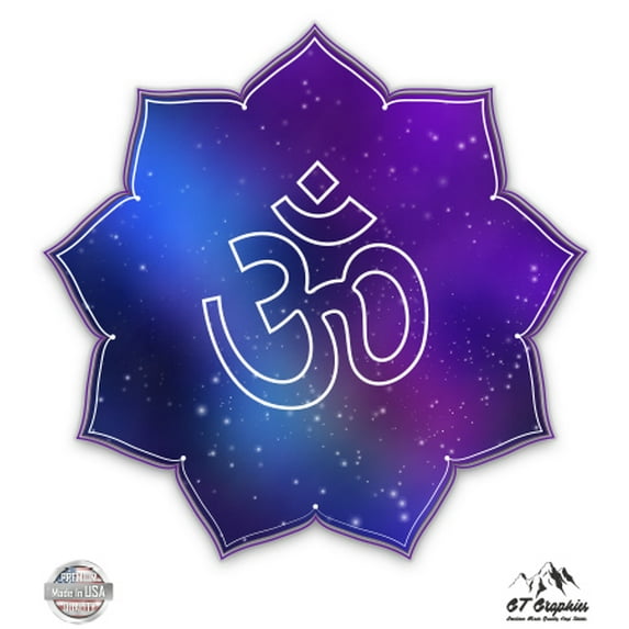 Spiritual Om Star - 12" Vinyl Sticker Waterproof Decal