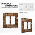 thumbnail image 4 of Sdmnsg-T Rustic Inspirational Quotes Print 2-Gang Rocker Decorative Electrical Receptacle Outlet Plates Covers for Bedroom Kitchen Farm House Decor, 4 of 5