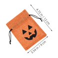 thumbnail image 2 of COMPUKAS 50pcs Orange Burlap Sweets Pouches Bags for Family Gatherings and Party Favor Packaging, 2 of 7