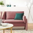 thumbnail image 4 of Sofa, Velvet, Pink, Modern Contemporary Urban Design, Living Lounge Room Hotel Lobby Hospitality, 4 of 9