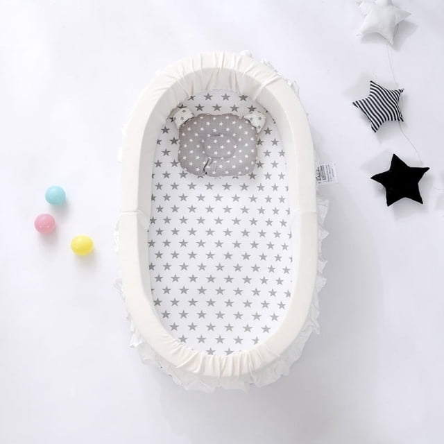 Almohadilla de diafragma para cuna de bebé, desmontable y lavable, plegable, portátil, cama de diafragma biónico
