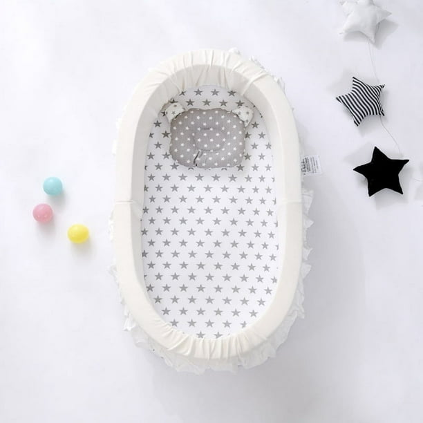 Almohadilla de diafragma para cuna de bebé, desmontable y lavable, plegable, portátil, cama de diafragma biónico