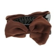 thumbnail image 5 of Unique Bargains 1 Pc Fashion Bright Silk Hair Clips for Home Dark Coffee Color Black, 5 of 5