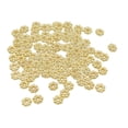 thumbnail image 3 of 500Pcs Flower Spacer Beads Set Flower Beads Charm Loose Beads for Jewelry Making Gold, 3 of 9