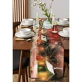 thumbnail image 4 of Red Christmas Burlap-Cotton Table Runner 72 Inches Long,Xmas Tree Farmhouse Snowflake Farmhouse Table Runners,Outdoor Dining Tablecloths Decor for Baby Shower Party Wedding 16x72, 4 of 9