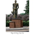 thumbnail image 1 of Michigan State University Spartan Campus Images Lithographie Imprimée, 1 of 1
