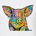 thumbnail image 2 of Dean Russo The Pig Animal Lover Mens Premium Tri Blend T-Shirt, True White, XX-Large, 2 of 6