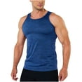 thumbnail image 1 of pstuiky Camisetas sin mangas para hombre, Camiseta deportiva informal de cuello redondo para hombre, de moda, color sólido Camisas para hombres m, 1 of 7