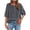 Dark Blue, variant on Women 3/4 Puff Sleeve Tops Embroidered Tees Blouses Crew Neck Summer Boho Shirts for Travel Hot Pink 2XL