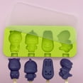 thumbnail image 5 of Farfi Ice Cream Mold 4 Cavity Animal Shape DIY Silicone Homemade Bunny Piggy Popsicle Mold Kitchen Accessories (Pink), 5 of 12