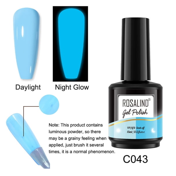 Esmalte en gel luminoso Eon de 6 colores para decoración de uñas, 15 ml