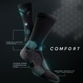 thumbnail image 2 of Rock Em Elite Hex Performance Basics Grey Crew Socks (L/XL), 2 of 3