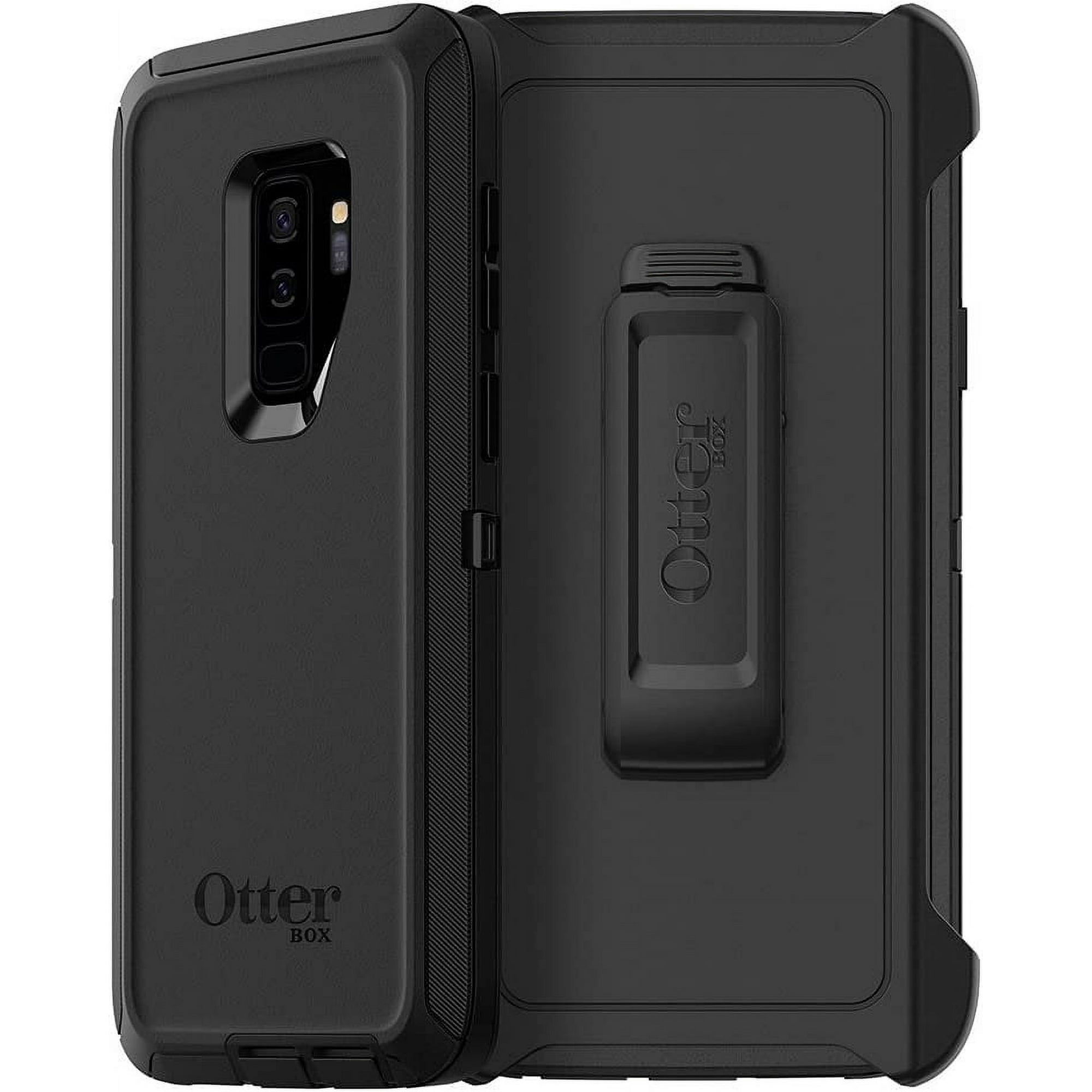 OtterBox Defender Series Rugged & Durable Back Cover Cell Phone Case for Samsung Galaxy S9+, Black