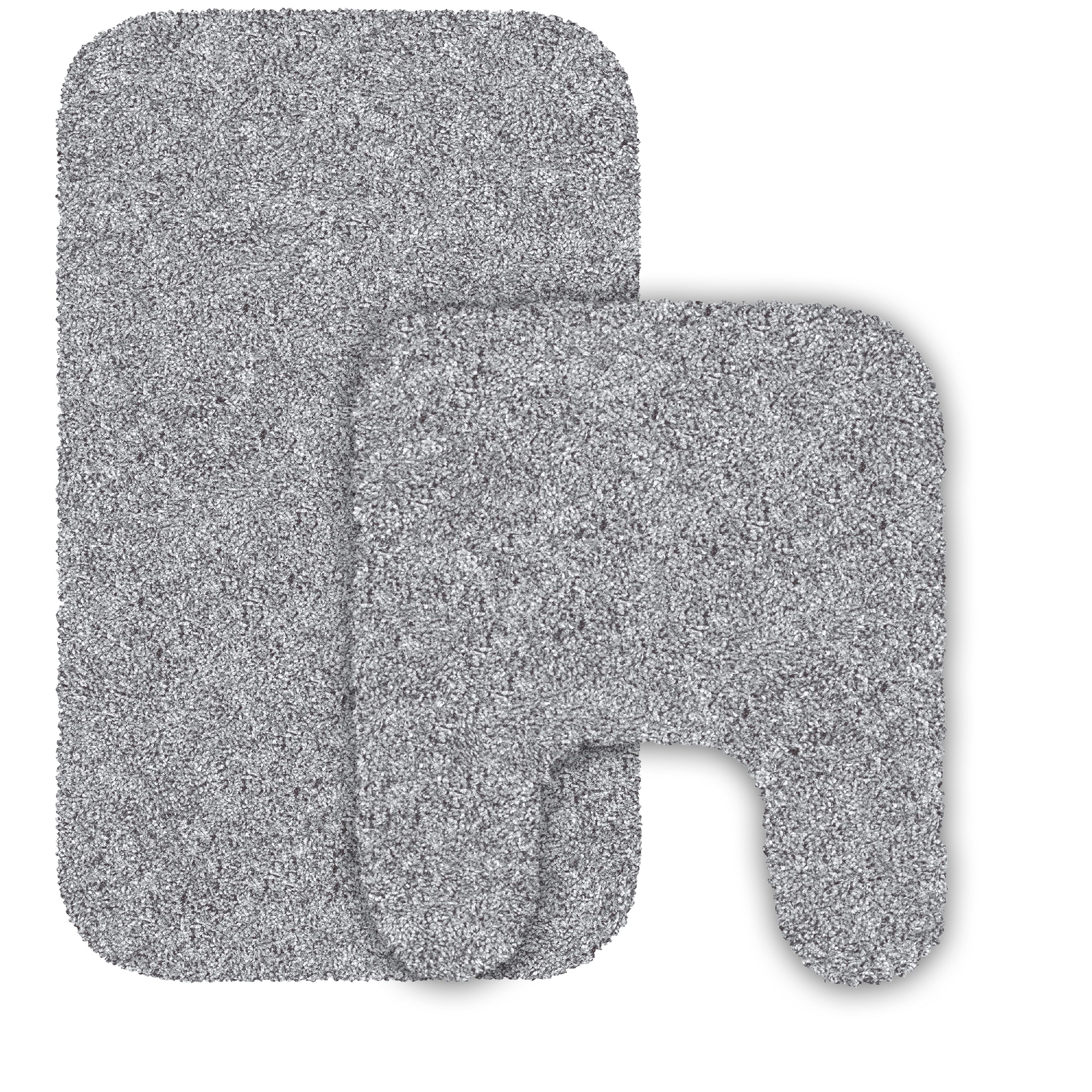2pk. Mainstays Performance Nylon Bath Rug Set, 19.5" x 34" & 19.5 x 22