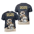 thumbnail image 3 of Happy New Year Bichon Frise Welcome 2025 Balloon Firework Party All Over Print 3D Shirt Unisex Merch Bichons Dog Lovers Gifts Idea - 01014, 3 of 6