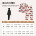 thumbnail image 4 of Pajamas for Women Set - Watercolor Red Truck Fir Tree Comfy Long Sleeve Button Up Pajama Sets for Women 2 Piece, Soft Sleepwear Nightwear Pjs Lounge Sets for Women with Pockets, 4 of 6