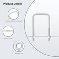 thumbnail image 3 of 4Pcs Square U-Bolts, Stainless Steel Square Bend U Bolts with Nuts and Frame Plates for Automobiles Trailers, Ski Boats, Sailboat Trailers(0.24" D x 2.56" W x 3.15" L), 3 of 5