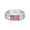 Silver, variant on Men Cuban Link Chain Bracelet, American Flag Bracelet, Stainless Steel Mens Gift