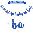 thumbnail image 2 of Suministros de fiesta para bebés Banner RICHHHA Blue Glitter Sweet Boy, 2 of 6