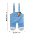 thumbnail image 4 of zhangmingg Sac de Rangement en Forme de Salopette pour Enfants Fête de Bonbons et Maison, 4 of 5