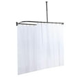 thumbnail image 6 of Utopia Alley Rustproof Wall Mounted Aluminum D-shape Shower Rod With Ceiling Support for Freestanding Tubs, 60 Inch Large Size by 25 Inch, Oil Rubbled Bronze, 6 of 15