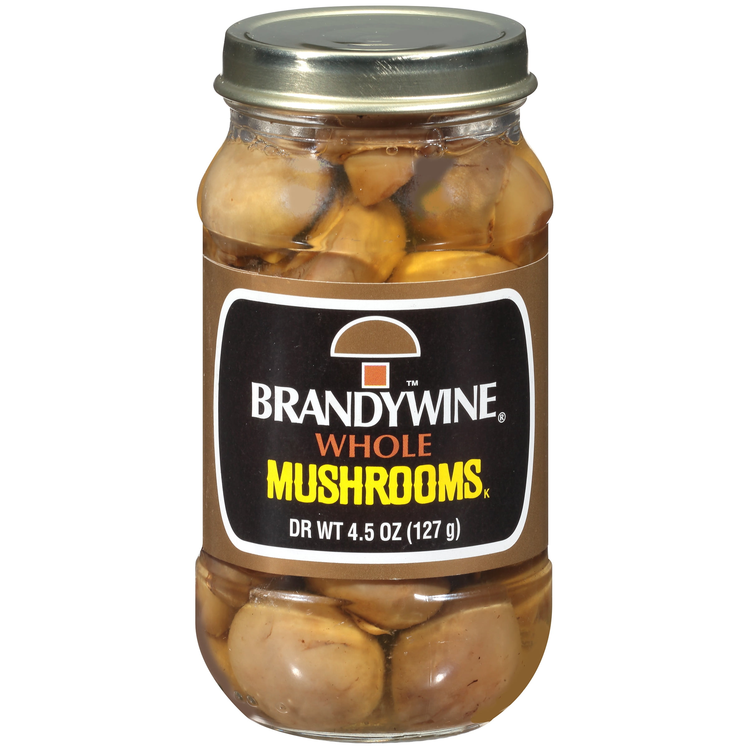 Brandywine Whole Mushrooms 4.5 Oz Jar
