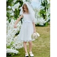 thumbnail image 5 of Oudiya Toddler Girls Tutu Dress Summer Contrast Mesh Party Dresses Cute Princess Tulle Sundress with Belt 2-8Y, 5 of 6