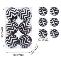 Twfbrm Christmas Ornaments Balls Sequin Christmas Decorations Xmas Tree Shatterproof Big Black Christmas Ball Ornaments with Hanging Loop for Wedding Holiday Party Indoor Outdoor Decor