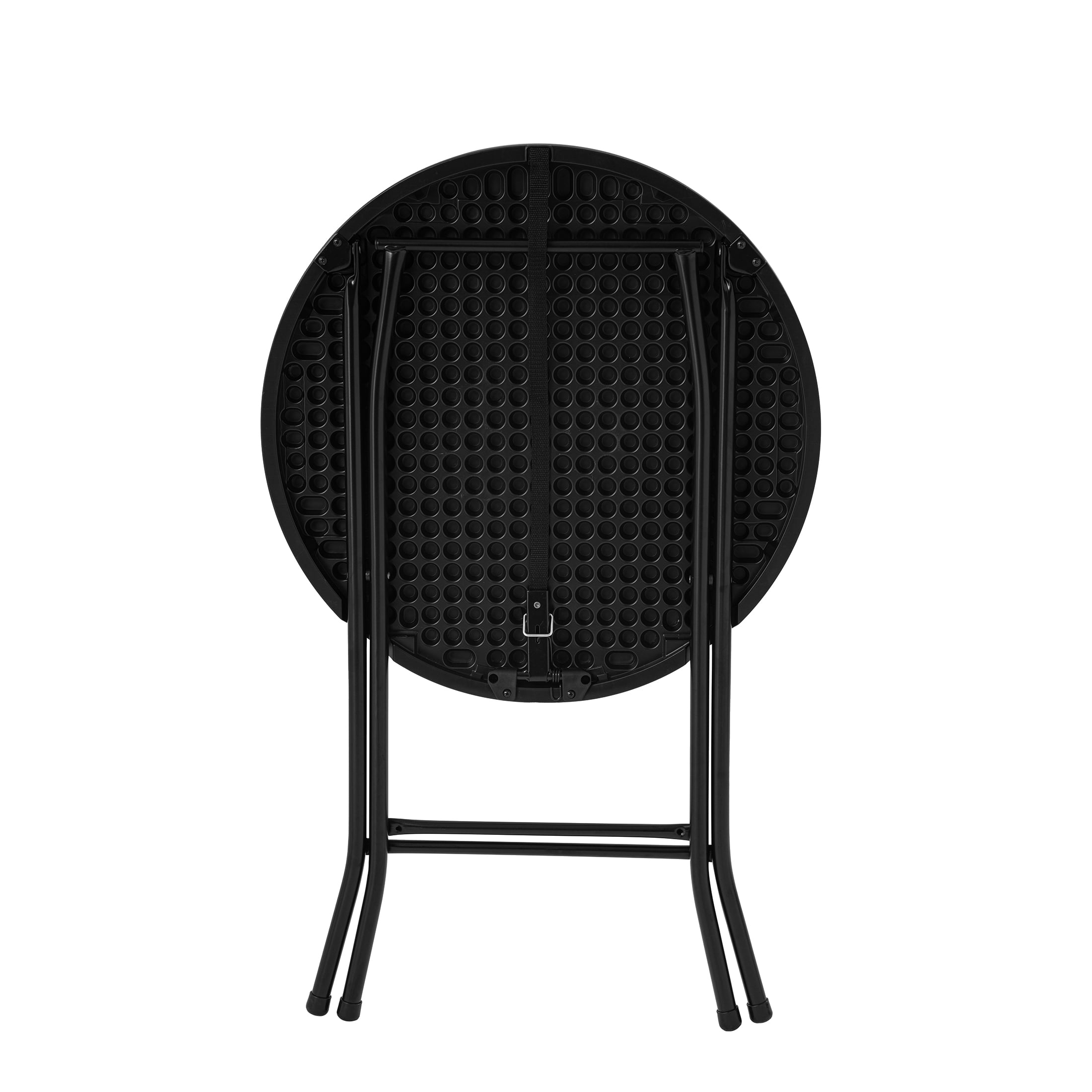 Mainstays 24" Round Bistro Folding Table, Black